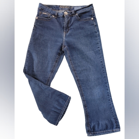 CARRELI JEANS Cropped Denim Blue Jeans, Size 30 - Picture 1 of 12